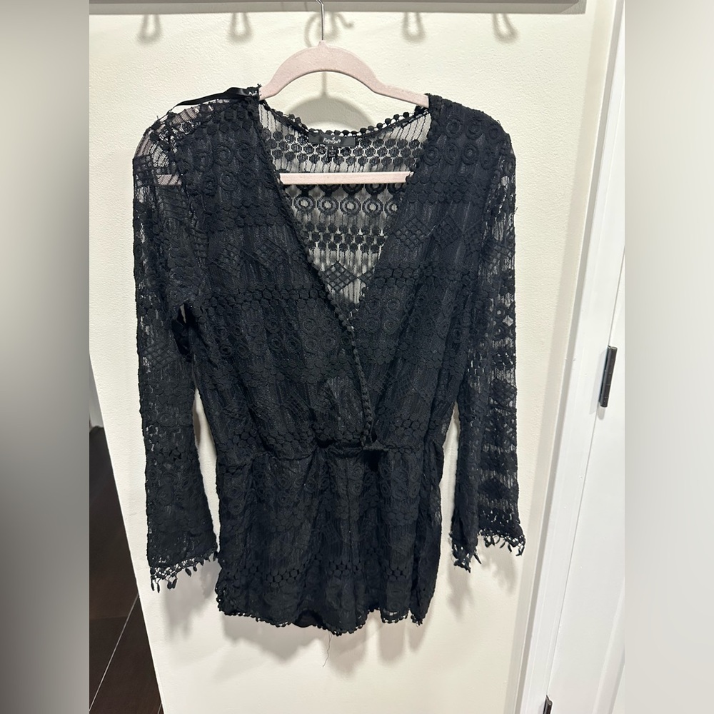 Long sleeve/shorts jumpsuit
